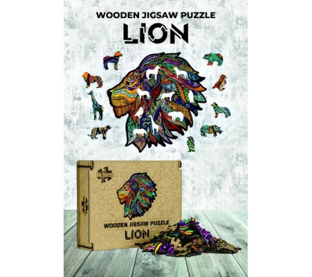 Ahşap Puzzle - Lion (130 parça)