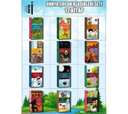 Dünya Çocuk Klasikleri Seti 12 Kitap