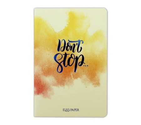 Watercolor Don’t Stop - Defter