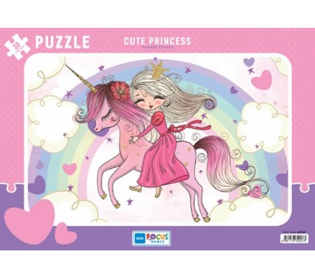 Blue Focus Cute Princess (Sevimli Prenses) - Puzzle 30 Parça