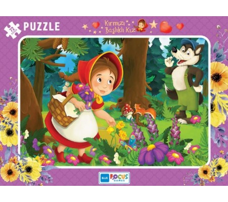 Blue Focus Kırmızı Başlıklı Kız - Puzzle 72 Parça