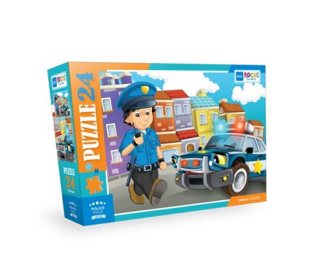 Blue Focus Police (Polis) - Puzzle 24 Parça