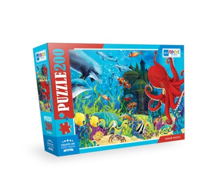 Blue Focus - Aquatic Life (Deniz Yaşamı) - Puzzle 200 Parça