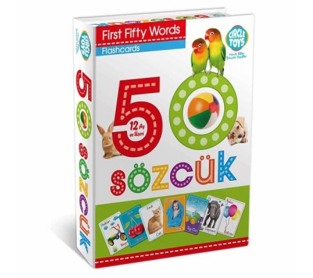 Circle Toys İlk 50 Sözcük İngilizce Türkçe Kartlar