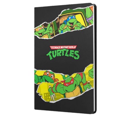 Ninja Turtles Sert Kapak Butik Defter Siyah