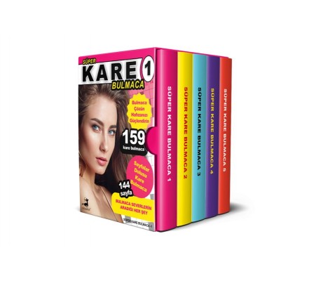 Süper Kare Bulmaca 5 Kitap – Kutulu Set