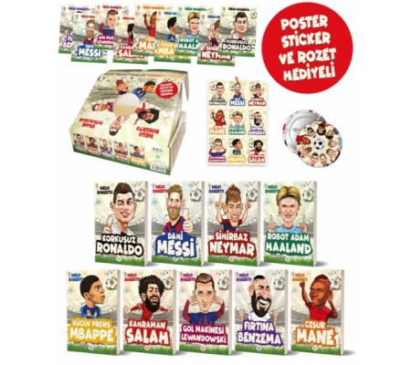 Efsane Futbolcular Kutulu Set (9 Kitap Takım)