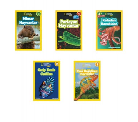 National Geographic Kids Olağanüstü Hayvanlar Seti 5 Kitap