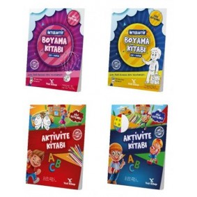 Okul Öncesi Aktivite Seti 4-6 Yaş  (4 Kitap)
