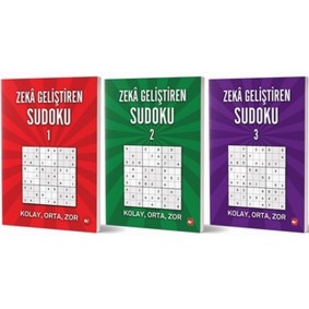 Zeka Geliştiren Sudoku Seti (3 Kitap Takım) Zeka Geliştiren Sudoku Seti (3 Kitap Takım)