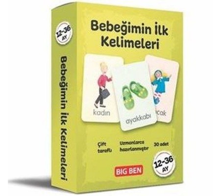 Bebeğimin İlk Kelimeleri Kartları 12 - 36 Ay