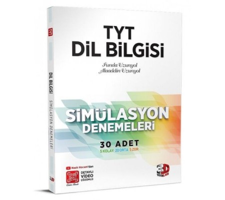 3D TYT Dil Bilgisi Simülasyon 30 Adet Denemeleri Çözüm