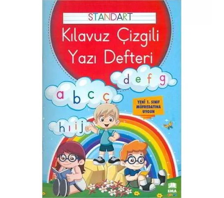 Renkli Standart Çizgili Yazı Defteri A4 Ebat