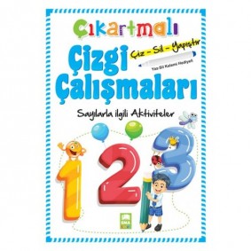 Çıkartmalı Çizgi Çalışmaları Sayılarla İlgili Aktiviteler Çıkartmalı Çizgi Çalışmaları Sayılarla İlgili Aktiviteler