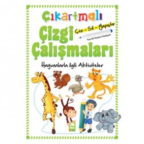 Çıkartmalı Çizgi Çalışmaları Hayvanlarla İlgili Aktiviteler Çıkartmalı Çizgi Çalışmaları Hayvanlarla İlgili Aktiviteler