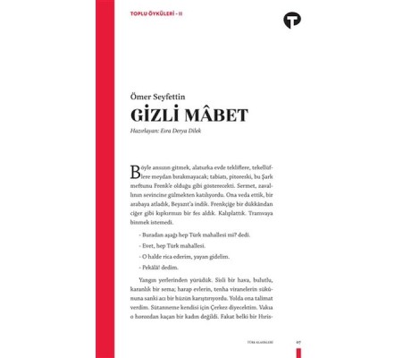 Gizli Mabet - Toplu Öyküleri 2