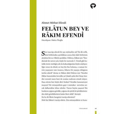 Felatun Bey ve Rakım Efendi