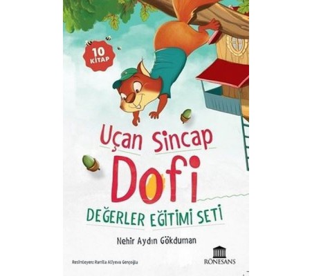 Uçan Sincap Dofi Değerler Eğitimi Seti - 10 Kitap Takım