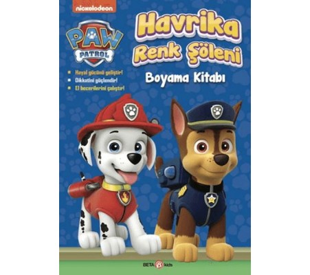 Paw Patrol Havrika Renk Şöleni Boyama Kitabı