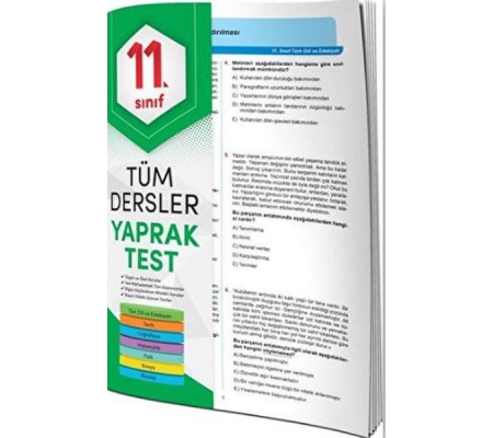 11. Sınıf Tüm Dersler Yaprak Test