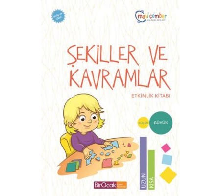 Şekiller ve Kavramlar Etkinlik Kitabı - Mavi Çember (48 Ay ve Üzeri)