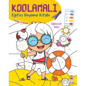 Kodlamalı Eğitici Boyama Kitabı - Eğlenceli Tatil Kodlamalı Eğitici Boyama Kitabı - Eğlenceli Tatil