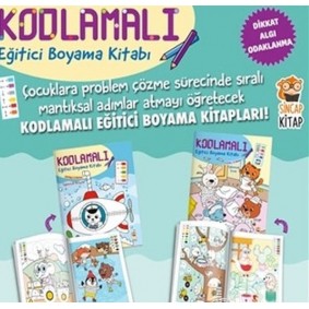 Kodlamalı Eğitici Boyama Kitabı 4-5 Yaş (2 Kitap Takım) Kodlamalı Eğitici Boyama Kitabı 4-5 Yaş (2 Kitap Takım)
