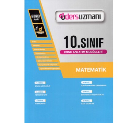 Ders Uzmanı 10. Sınıf Matematik Konu Anlatım Modülleri (Yeni)