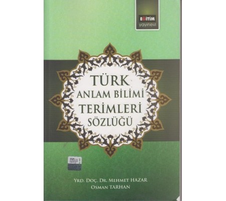 Türk Anlam Bilimi Terimleri Sözlüğü