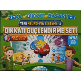 Yeni Neuro-Via Sistemi ile Dikkati Güçlendirme Seti 10 Yaş (3 Kitap Kutulu)