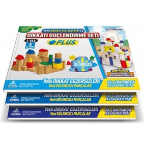 Dikkati Güçlendirme Seti Plus 3 Yaş Kitap