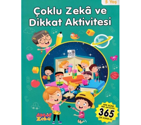 5 Yaş Çoklu Zeka ve Dikkat Aktivitesi - Yeşil Kitap