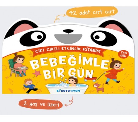 Bebeğimle Bir Gün - Cırt Cırtlı Etkinlik Kitabım (2+ Yaş)