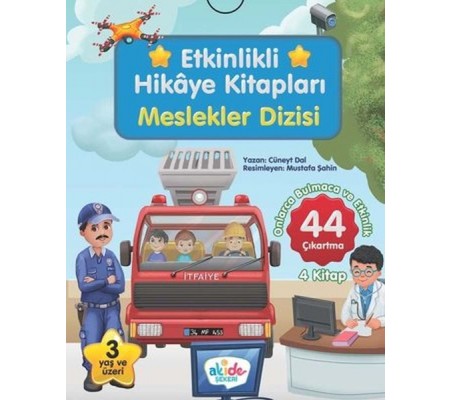 Meslekler Dizisi - Etkinlikli Hikaye Kitapları (4 Kitap Takım)