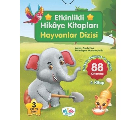 Hayvanlar Dizisi - Etkinlikli Hikaye Kitapları (4 Kitap Takım)