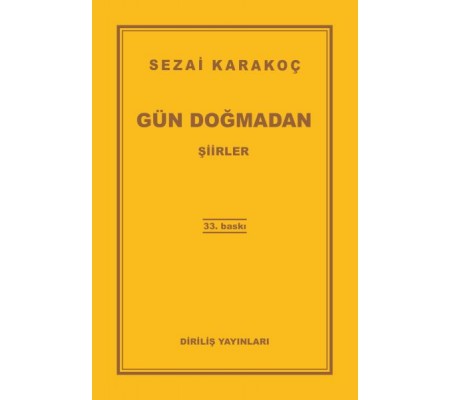 Gün Doğmadan