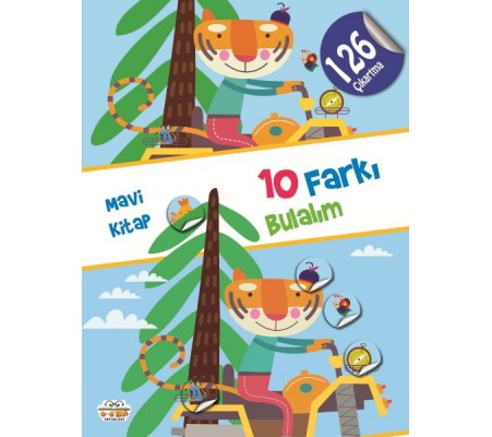 10 Farkı Bulalım -Mavi Kitap