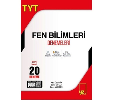 YZ Yayınları YKS TYT Fen Bilimleri 20 Deneme