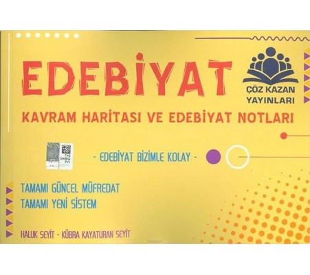 Çöz Kazan Edebiyat Kavram Haritası ve Notları (Yeni)