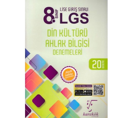 Karekök 8. Sınıf LGS Din Kültürü Ahlak Bilgisi 20 Deneme (Yeni)