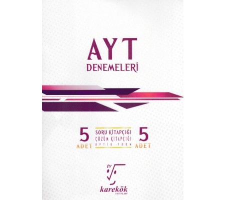 Karekök AYT 5'li Denemeleri (Yeni)