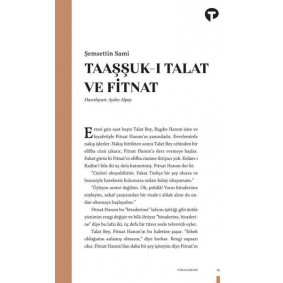 Taaşşuk-ı Talat ve Fitnat Taaşşuk-ı Talat ve Fitnat