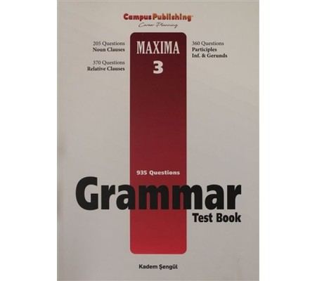 Grammar Test Book - Maxima 3