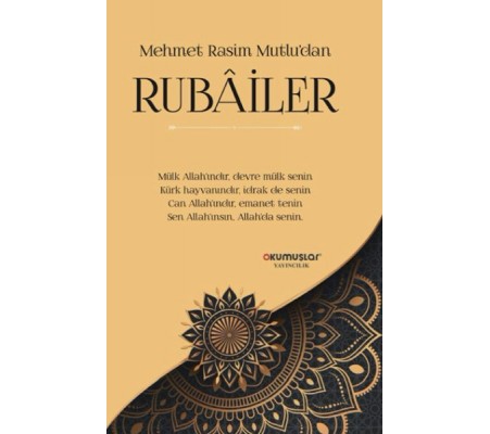 Mehmet Rasim Mutlu’dan Rubailer