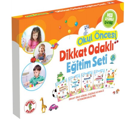 Okul Öncesi Dikkat Odaklı Eğitim Seti 3-4 Yaş