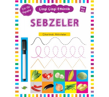 Çizgi Çizgi Etkinlik - Sebzeler (4+ Yaş)