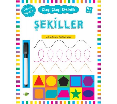 Çizgi Çizgi Etkinlik - Şekiller (4+ Yaş)