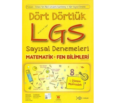 Etkin Dört Dörtlük LGS Sayısal Denemeleri (24,00 TL)