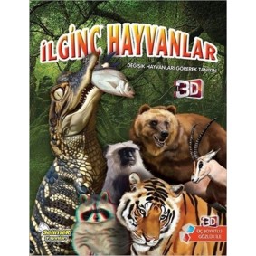 İlginç Hayvanlar - 3D Gözlük Hediyeli İlginç Hayvanlar - 3D Gözlük Hediyeli