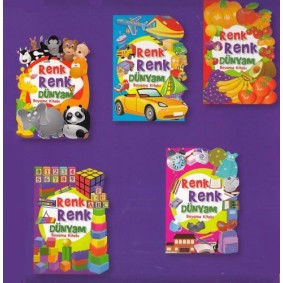 Renk Renk Dünyam Boyama Kitabı (5 Kitap) Renk Renk Dünyam Boyama Kitabı (5 Kitap)
